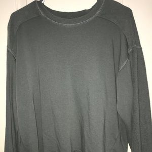 Long Sleeve Green Aerie Cropped Top